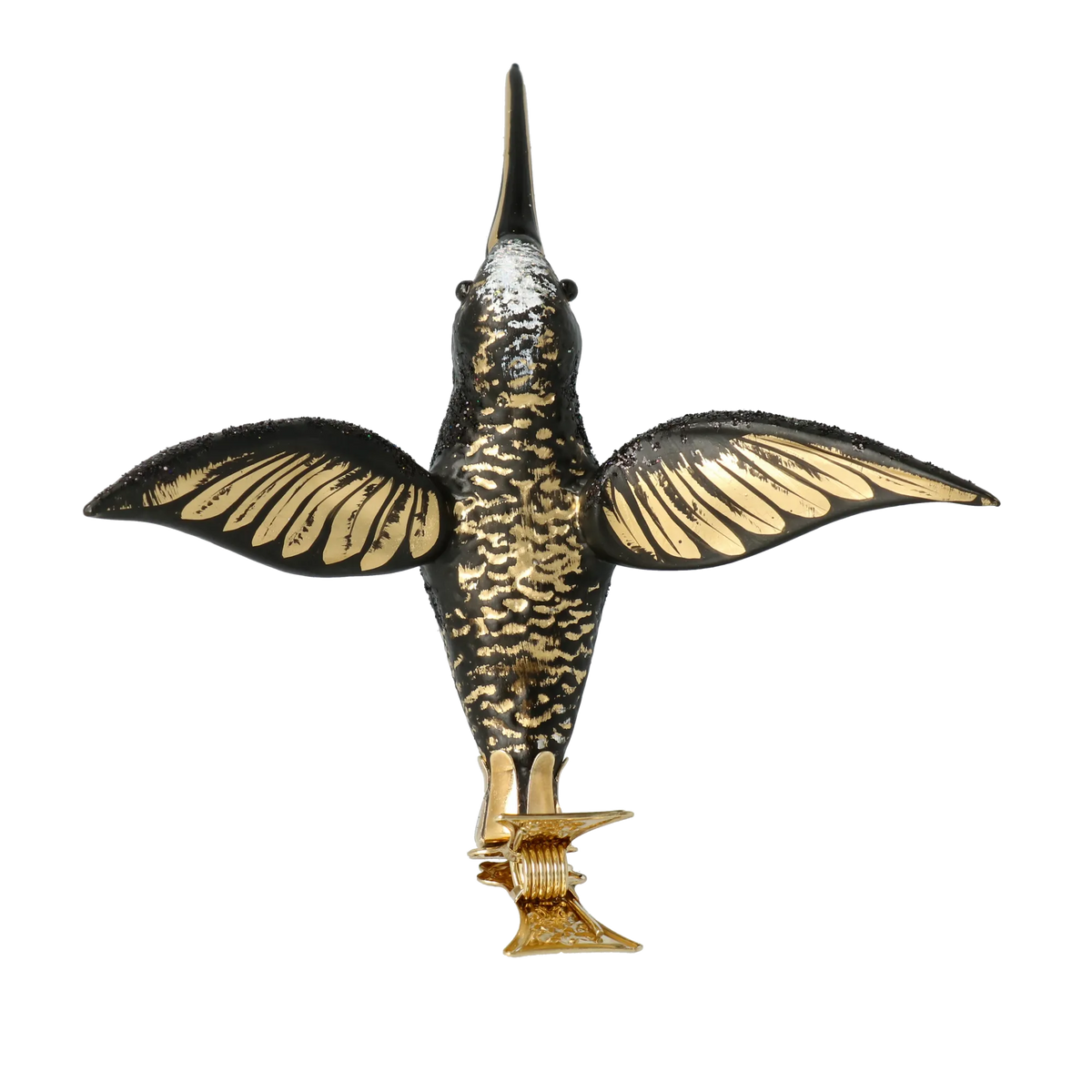 Sovereign Midnight Wing | Hand-Painted Glass Ornament | Blubom 2020-128