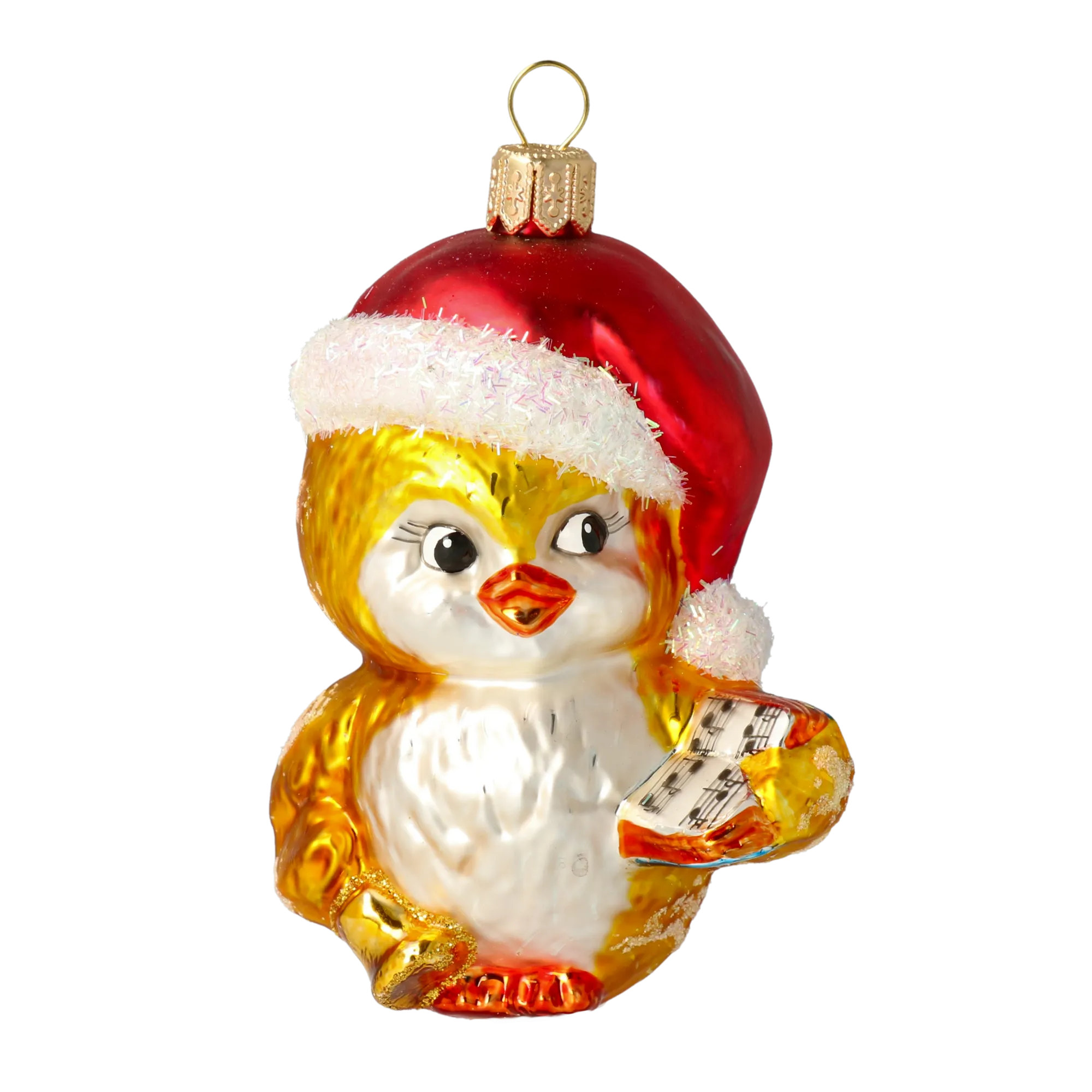 Earnest Chorister | Hand-Painted Glass Ornament | Blubom 2020-147