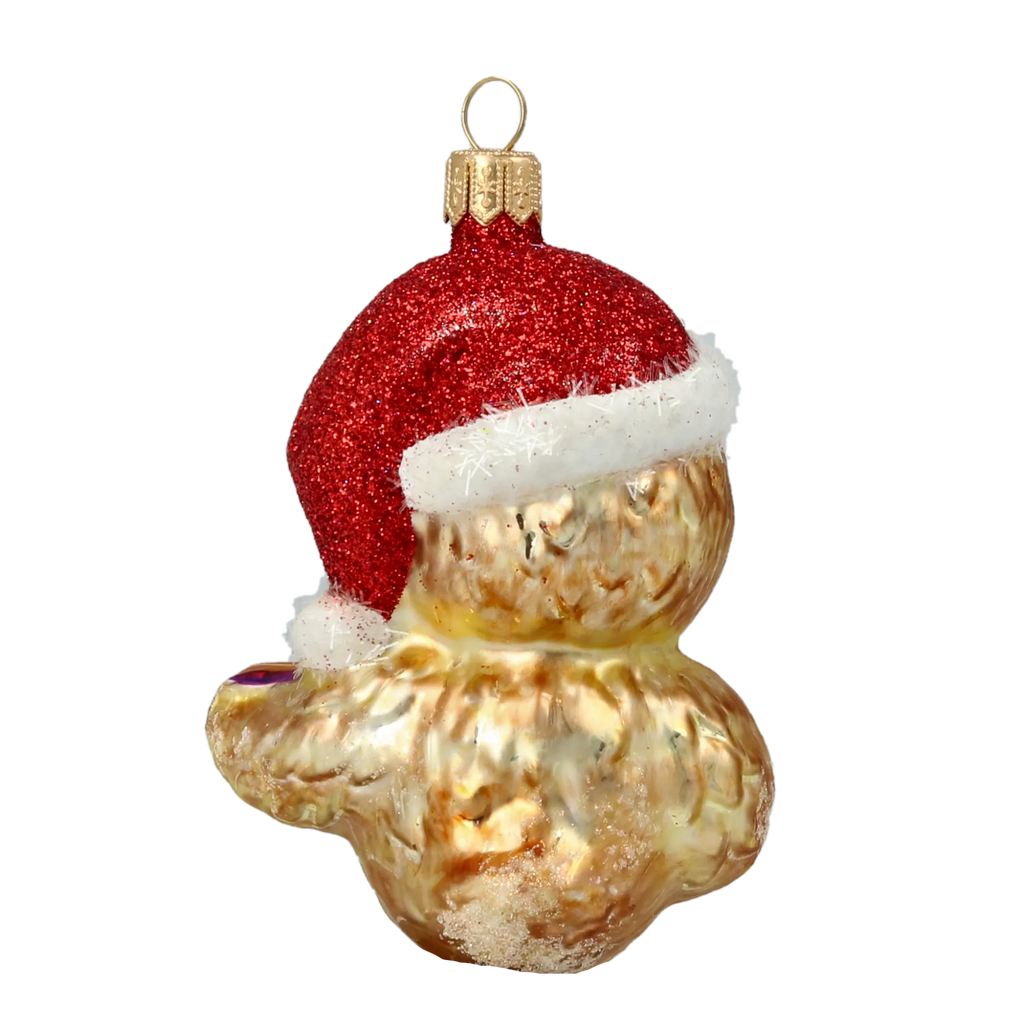 Redbreast Chorister | Hand-Painted Glass Ornament | Blubom 2020-148