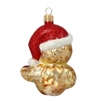 Redbreast Chorister | Hand-Painted Glass Ornament | Blubom 2020-148