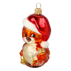 Scarlet Chorister | Hand-Painted Glass Ornament | Blubom 2020-149