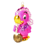 Dapper Island Socialite | Hand-Painted Glass Ornament | Blubom 2020-158