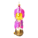 Dapper Island Socialite | Hand-Painted Glass Ornament | Blubom 2020-158