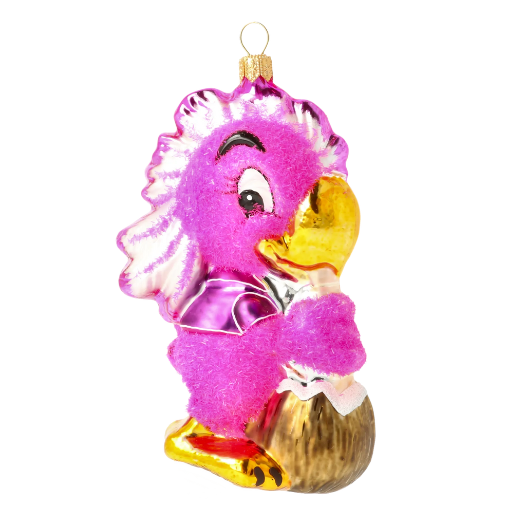 Dapper Island Socialite | Hand-Painted Glass Ornament | Blubom 2020-158