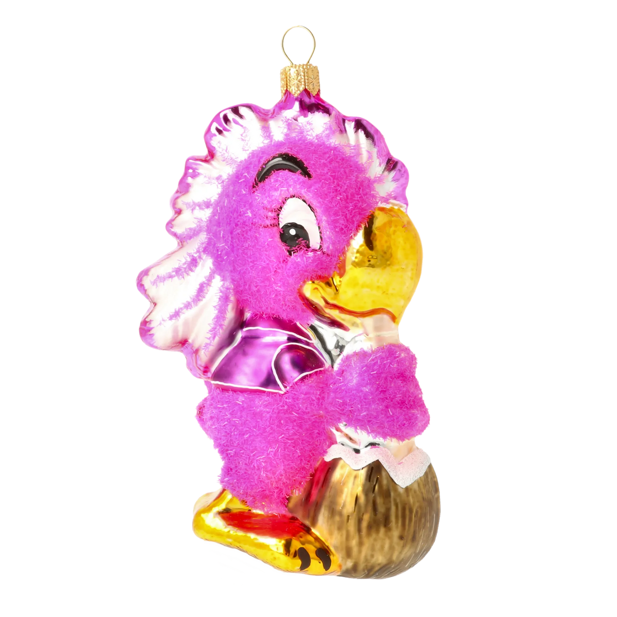 Dapper Island Socialite | Hand-Painted Glass Ornament | Blubom 2020-158