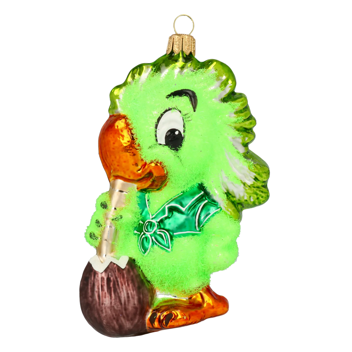 Verdant Island Piper | Hand-Painted Glass Ornament | Blubom 2020-160
