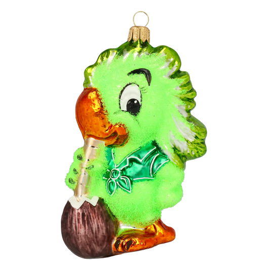 Verdant Tropical Parrot Premium christmas glass ornament 2020-160