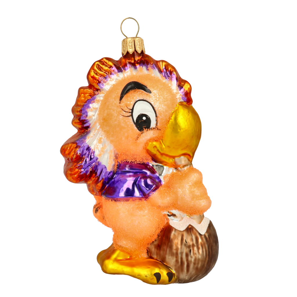Inquisitive Island Voyager | Hand-Painted Glass Ornament | Blubom 2020-161
