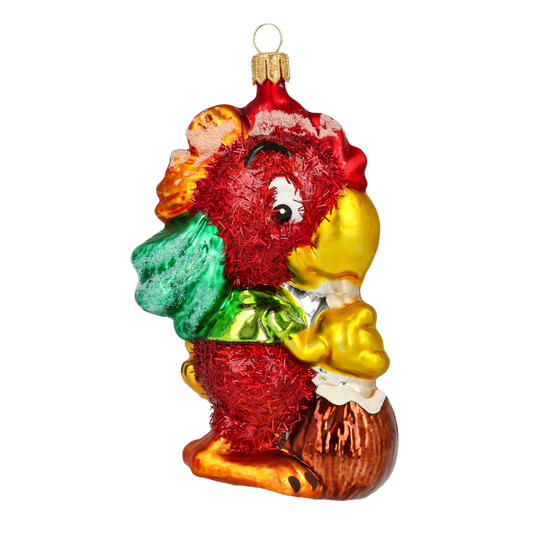 Scarlet Tropical Macaw Premium christmas glass ornament 2020-162