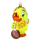 Inquisitive Island Forager | Hand-Painted Glass Ornament | Blubom 2020-163