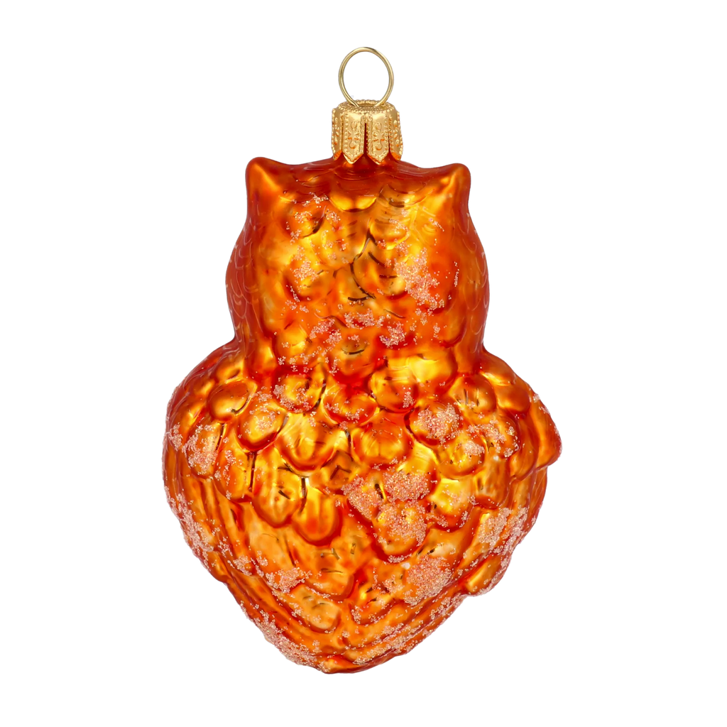 Vigilant Amber Sage | Hand-Painted Glass Ornament | Blubom 2020-165