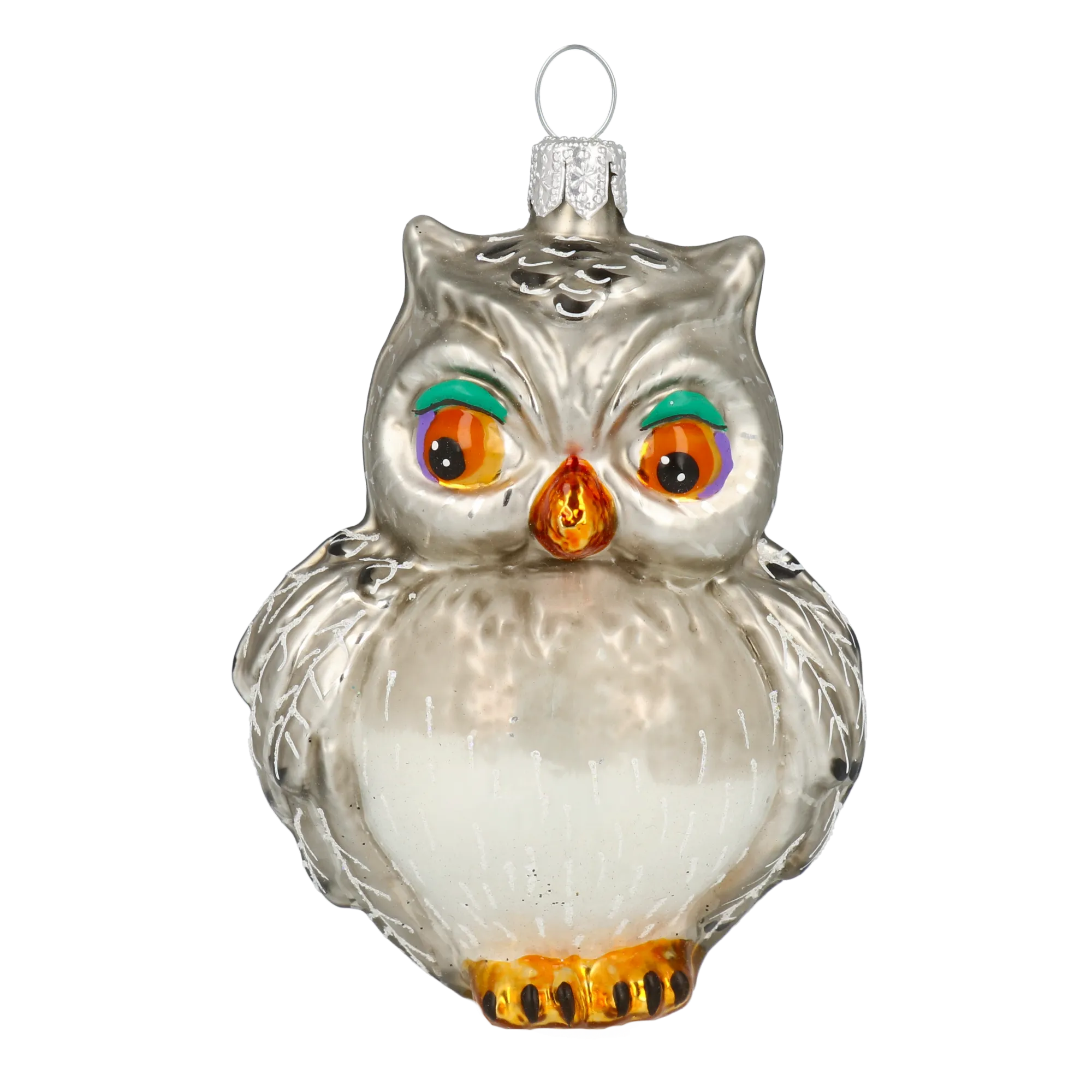 Plump Owl in Smoke