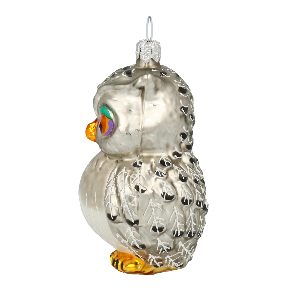 Vigilant Amber Sentinel | Hand-Painted Glass Ornament | Blubom 2020-167