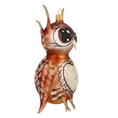 Load image into Gallery viewer, Wise Owl. Handmade Glass Christmas ornament. 2020-171
