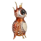 Pensive Copper Sentinel | Hand-Painted Glass Ornament | Blubom 2020-171
