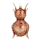 Pensive Copper Sentinel | Hand-Painted Glass Ornament | Blubom 2020-171