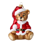 Noble Crimson Sentry | Hand-Painted Glass Ornament | Blubom 2020-177