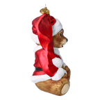 Noble Crimson Sentry | Hand-Painted Glass Ornament | Blubom 2020-177