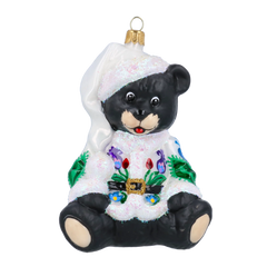 Folk Blossom Santa Teddy