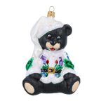 Gentle Midnight Meadow | Hand-Painted Glass Ornament | Blubom 2020-192