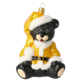 Saffron Mantle Sentinel | Hand-Painted Glass Ornament | Blubom 2020-193