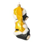 Saffron Mantle Sentinel | Hand-Painted Glass Ornament | Blubom 2020-193