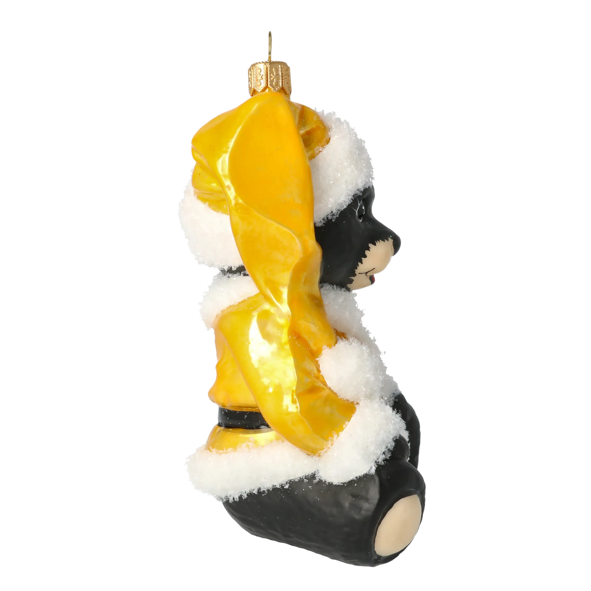 Saffron Mantle Sentinel | Hand-Painted Glass Ornament | Blubom 2020-193
