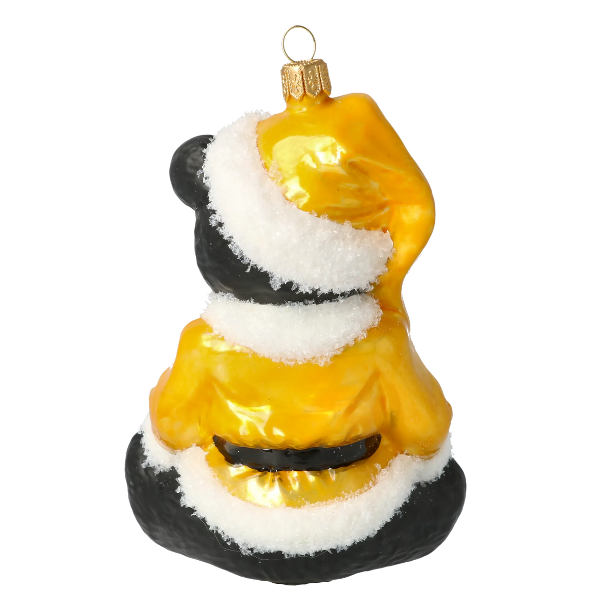 Saffron Mantle Sentinel | Hand-Painted Glass Ornament | Blubom 2020-193