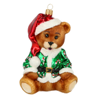 Earnest Velvet Cub | Hand-Painted Glass Ornament | Blubom 2020-197