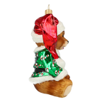 Earnest Velvet Cub | Hand-Painted Glass Ornament | Blubom 2020-197