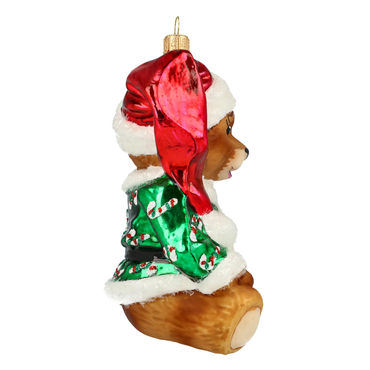 Earnest Velvet Cub | Hand-Painted Glass Ornament | Blubom 2020-197