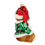 Earnest Velvet Cub | Hand-Painted Glass Ornament | Blubom 2020-197