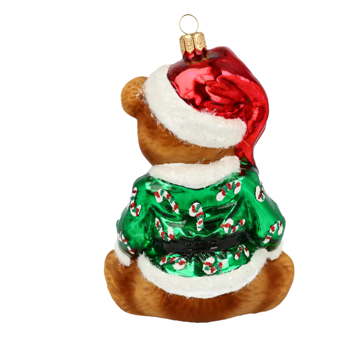 Earnest Velvet Cub | Hand-Painted Glass Ornament | Blubom 2020-197