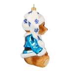 Dapper Azure Cub | Hand-Painted Glass Ornament | Blubom 2020-198