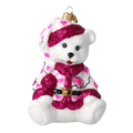 Blushing Heart Cub | Hand-Painted Glass Ornament | Blubom 2020-199