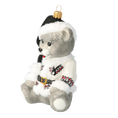 Load image into Gallery viewer, Zakopane Teddy Bear. Handmade Glass Christmas ornament. 2020-200
