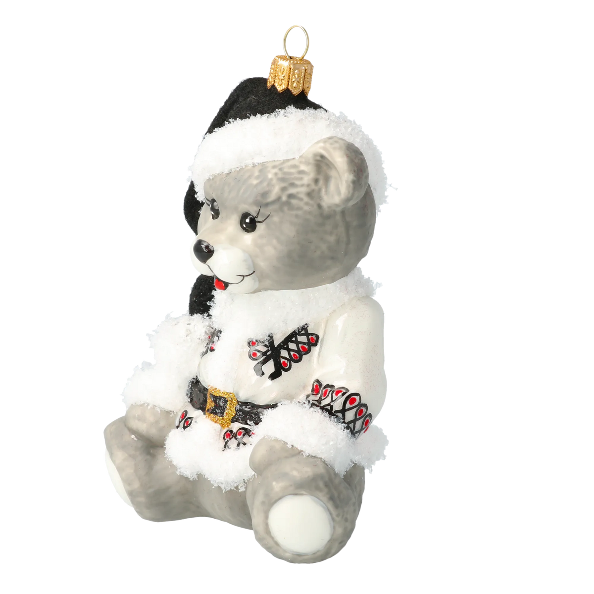 Serene Shadow Cub | Hand-Painted Glass Ornament | Blubom 2020-200