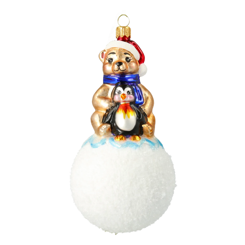 Kindred Voyagers | Hand-Painted Glass Ornament | Blubom 2020-217