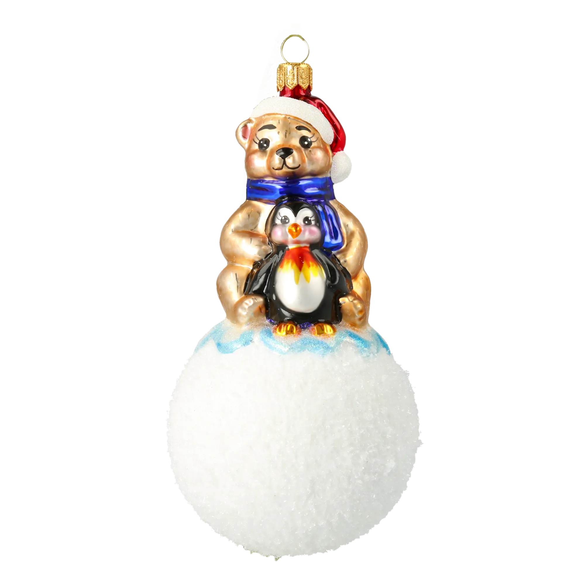 Kindred Voyagers | Hand-Painted Glass Ornament | Blubom 2020-217