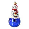 Tender Arctic Kinship | Hand-Painted Glass Ornament | Blubom 2020-218