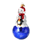 Tender Arctic Kinship | Hand-Painted Glass Ornament | Blubom 2020-218