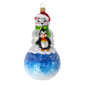 Gentle Tundra Kinship | Hand-Painted Glass Ornament | Blubom 2020-219