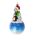 Gentle Tundra Kinship | Hand-Painted Glass Ornament | Blubom 2020-219