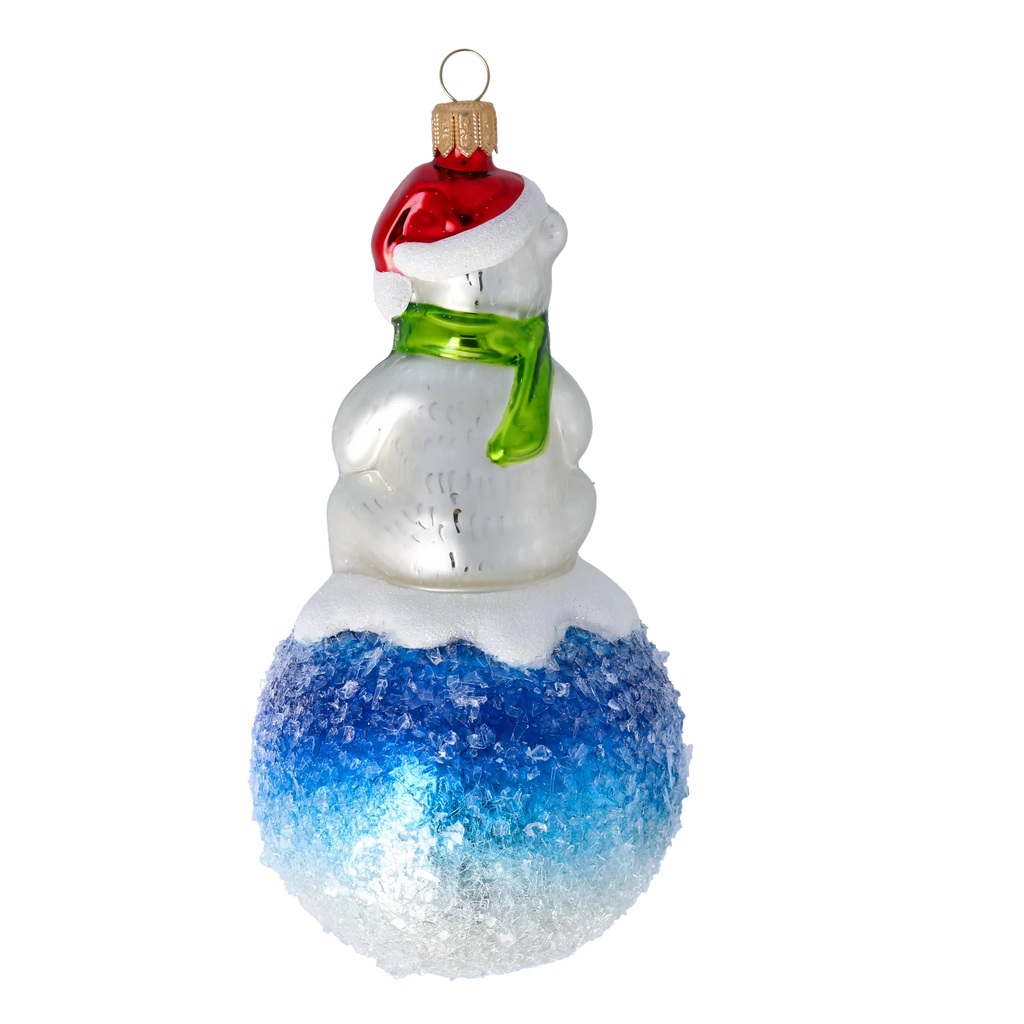 Gentle Tundra Kinship | Hand-Painted Glass Ornament | Blubom 2020-219