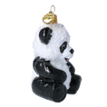 Load image into Gallery viewer, Snow Panda - Glass Christmas Ornament. 2020-222
