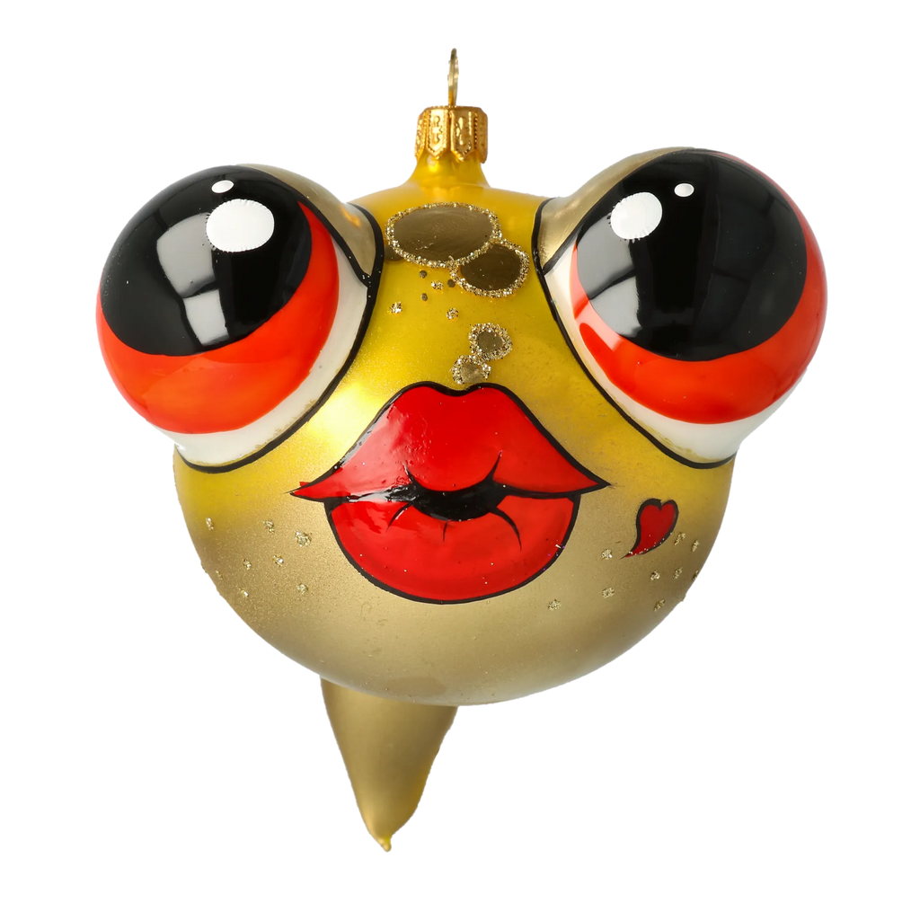 Audacious Starlet | Hand-Painted Glass Ornament | Blubom 2020-223