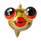 Audacious Starlet | Hand-Painted Glass Ornament | Blubom 2020-223