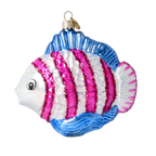 Inquisitive Coral Voyager | Hand-Painted Glass Ornament | Blubom 2020-227