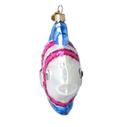 Inquisitive Coral Voyager | Hand-Painted Glass Ornament | Blubom 2020-227