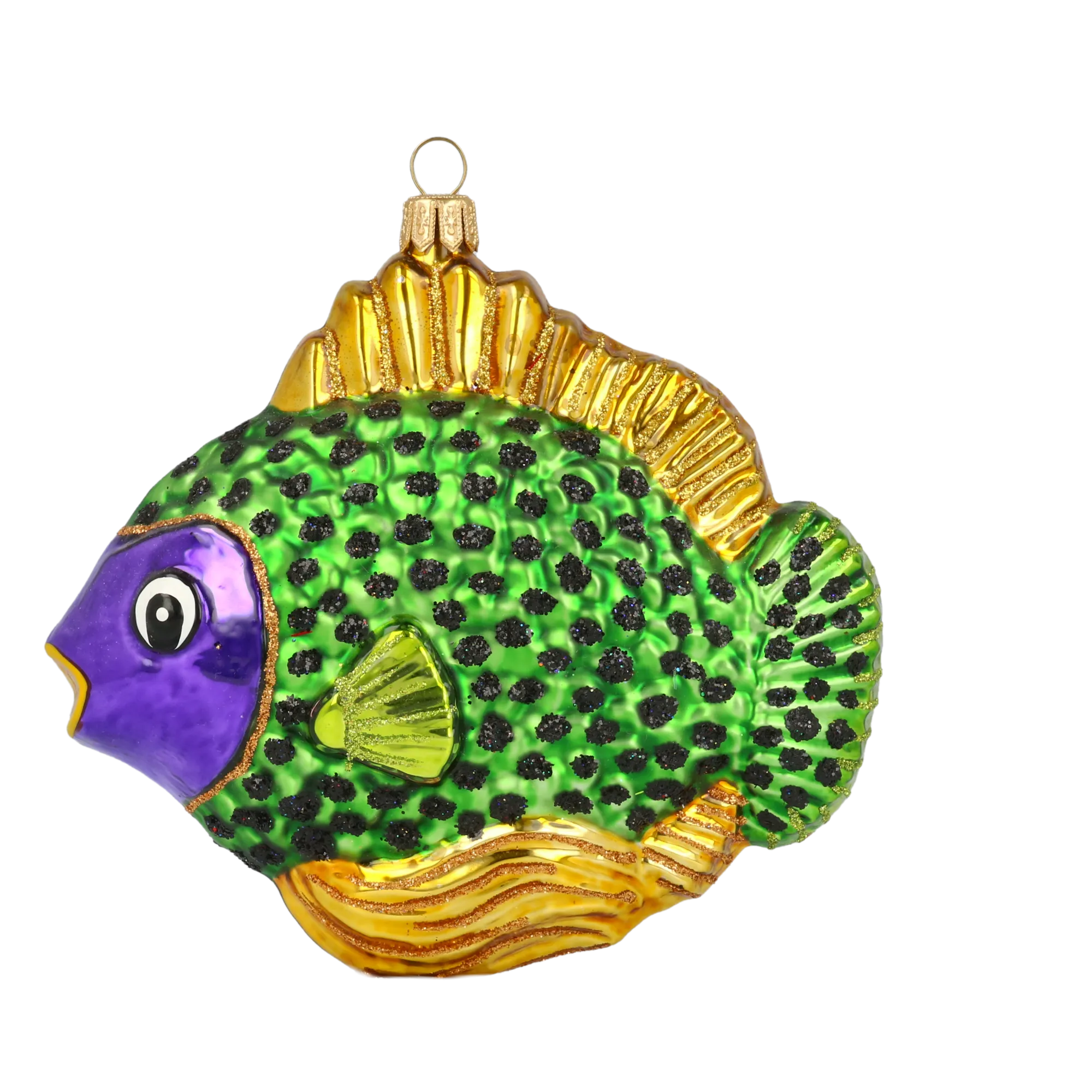 Emerald Sovereign Mariner | Hand-Painted Glass Ornament | Blubom 2020-228